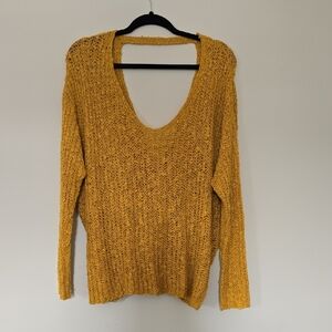 Altar'd State Mustard V-Neck Sweater